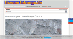 Desktop Screenshot of eiswuerfelzange.de