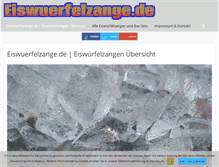 Tablet Screenshot of eiswuerfelzange.de